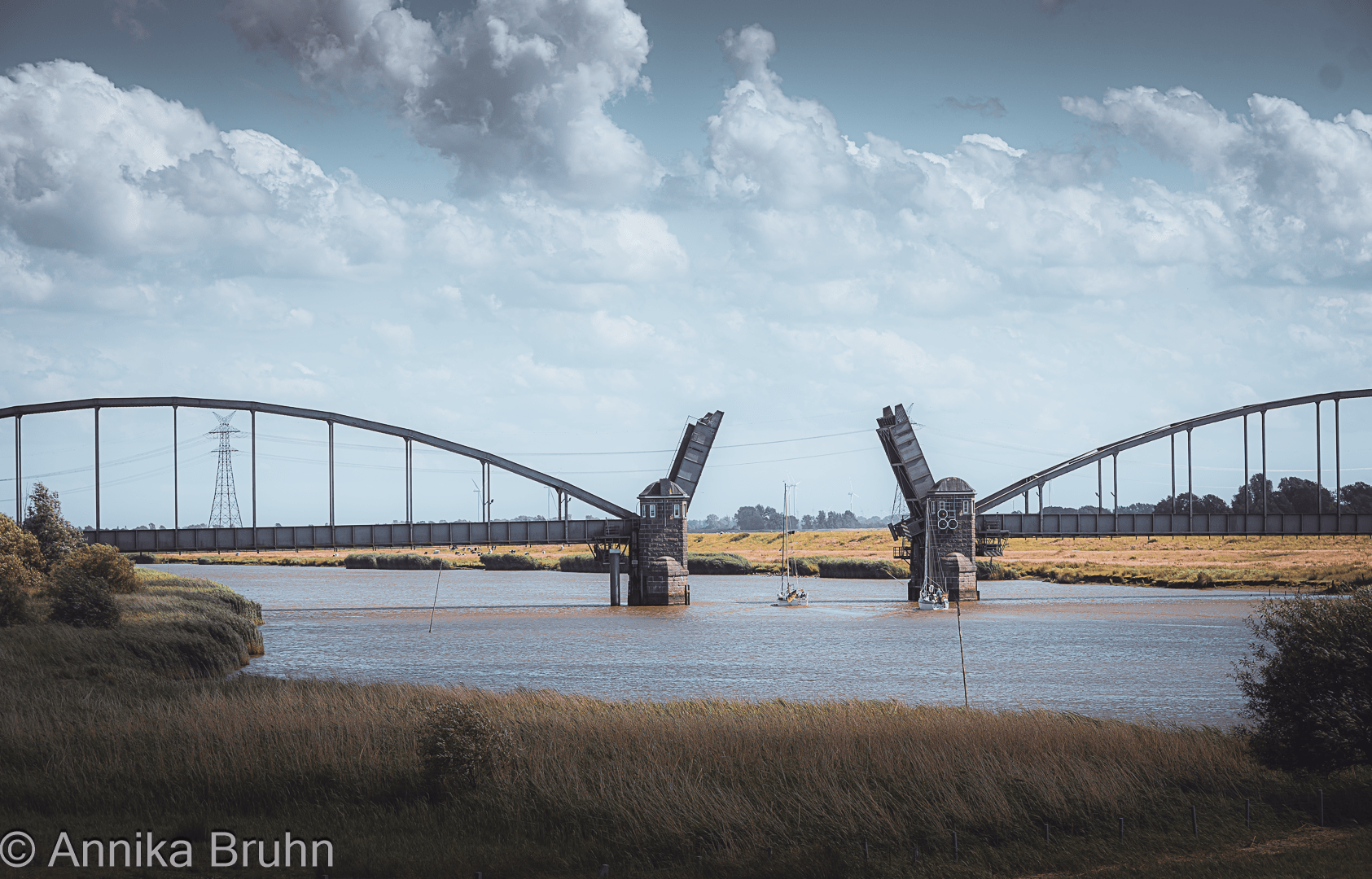 Eiderbrücke Friedrichsstadt Beim Öffnen